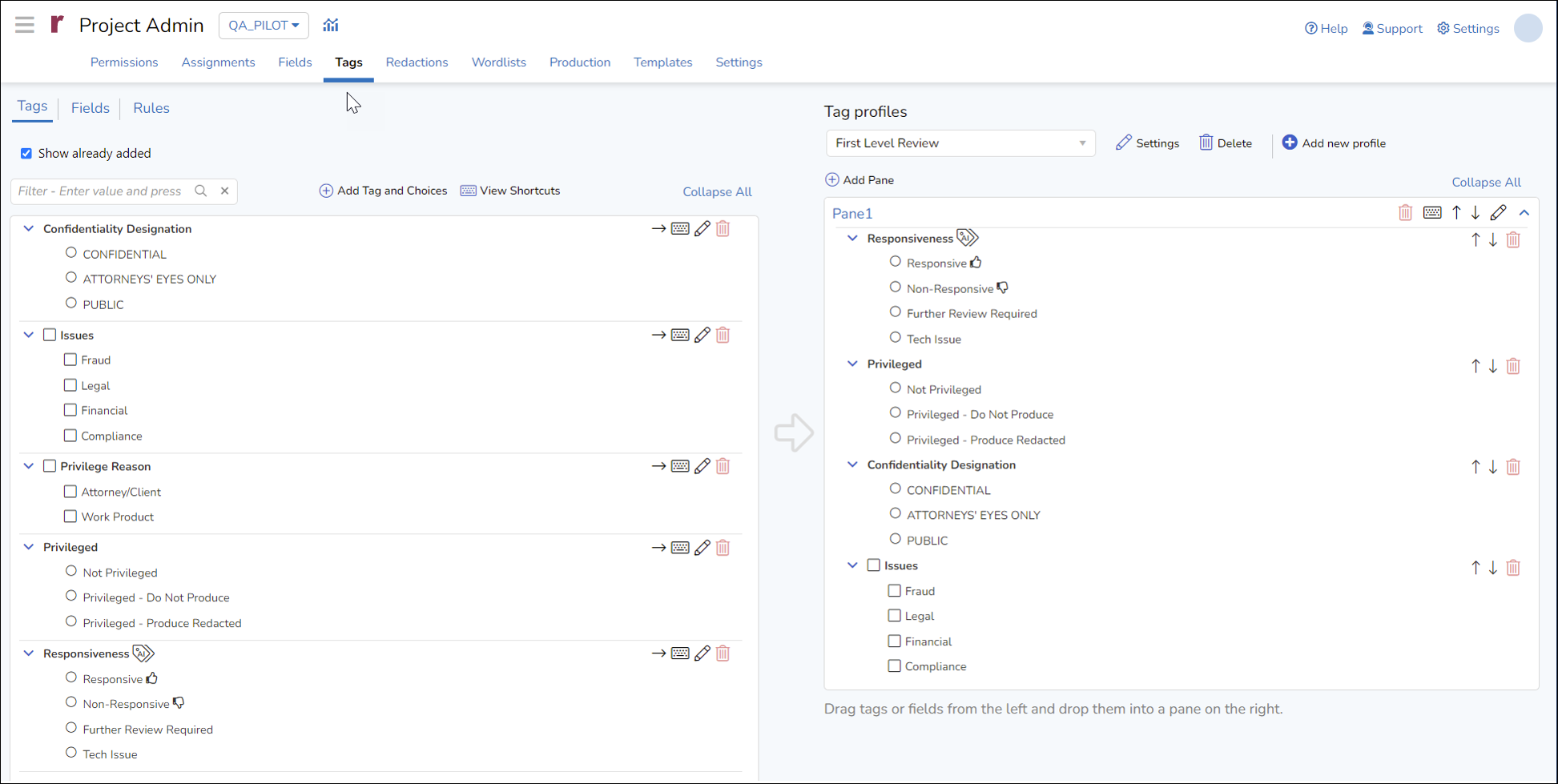 03 - 01 - Project Admin - Tags