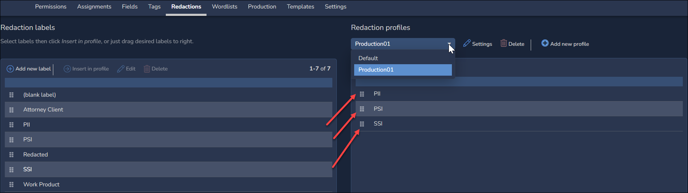 04 - 05 - Adding Production-specific Redaction Profile