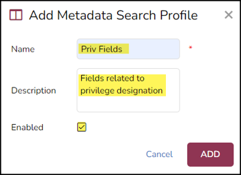 105 - 01 - Add Metadata Search Profile