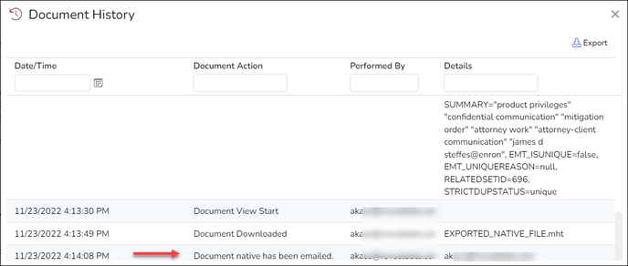 107 - 02 - Document History with emailing