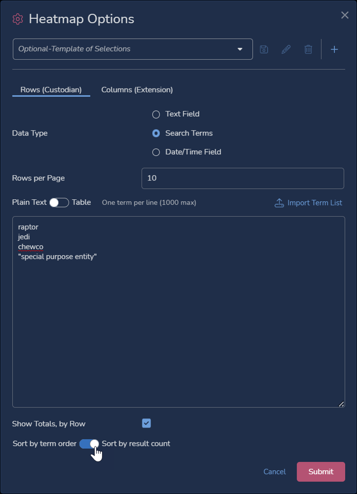 131 - 03c - Heatmap options - Rows (Search Term with Sort)-4