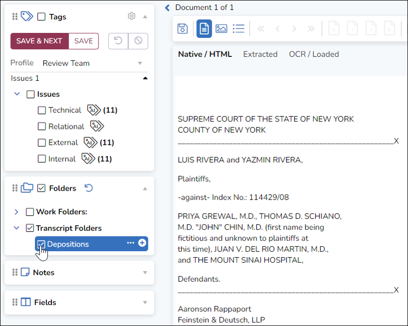 133 - 02 - Tag Text document into Transcript Folder
