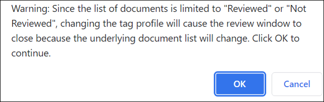 135 - 02 - Tag Profile change warning