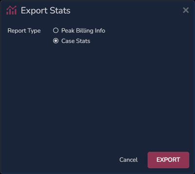 140 - 04 - Export Stats - Case Stats select