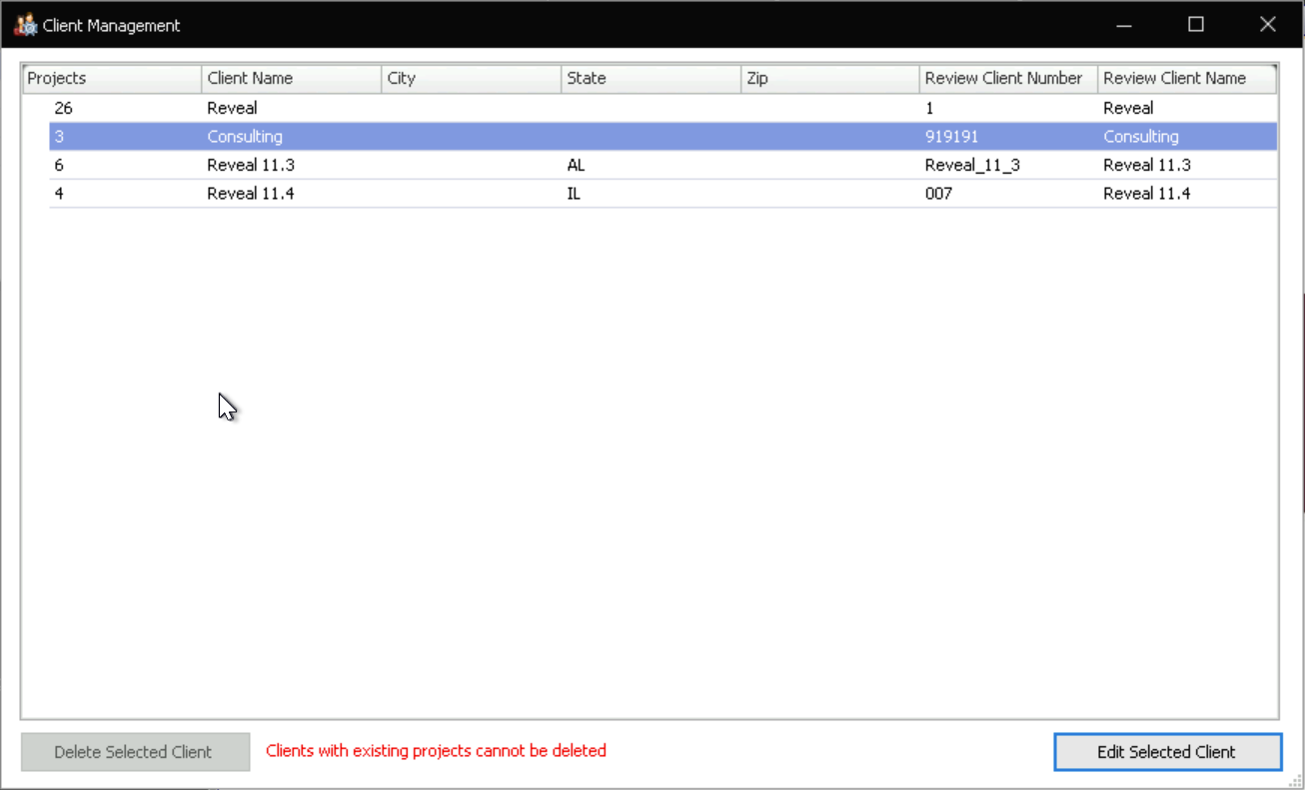 151 - 02 - Client Management modal