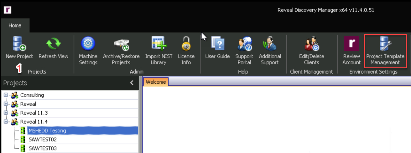 156 - 01 - Home New Project Toolbar