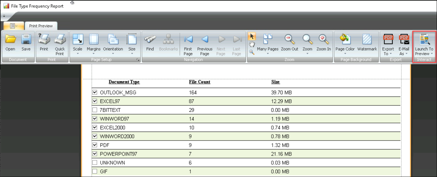 161 - 03 - Interactive File Type Frequency Report