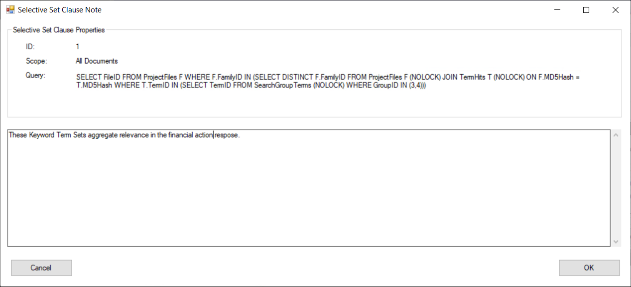 165 - 08 - Selective Set Clause Note