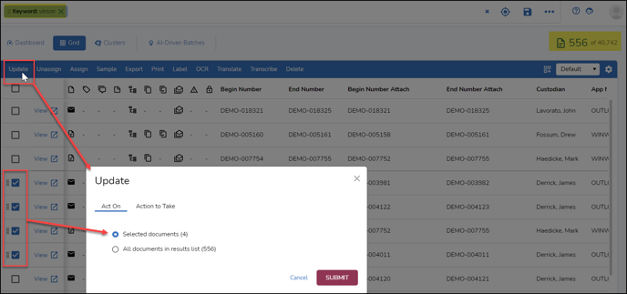 17 - 01 - Tag Documents - Select Act On-1-1