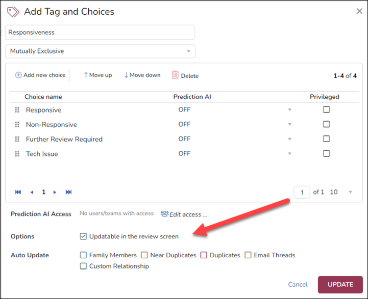 187 - 01 - Adding tag choices setting