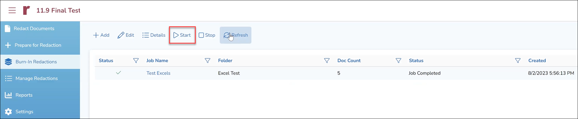 189 - 13 - Exolution Burn-in Status