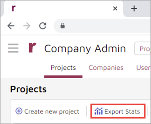 193 - 01 - Company Admin - Export Stats