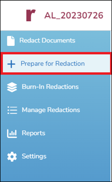 195 - 05 - Exolution Prepare for Redaction selection