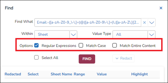 195 - 22 - Find Regex Options