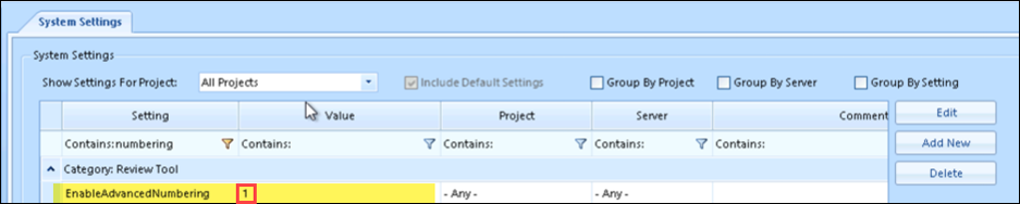 196 - 01 - Advanced Numbering System Setting