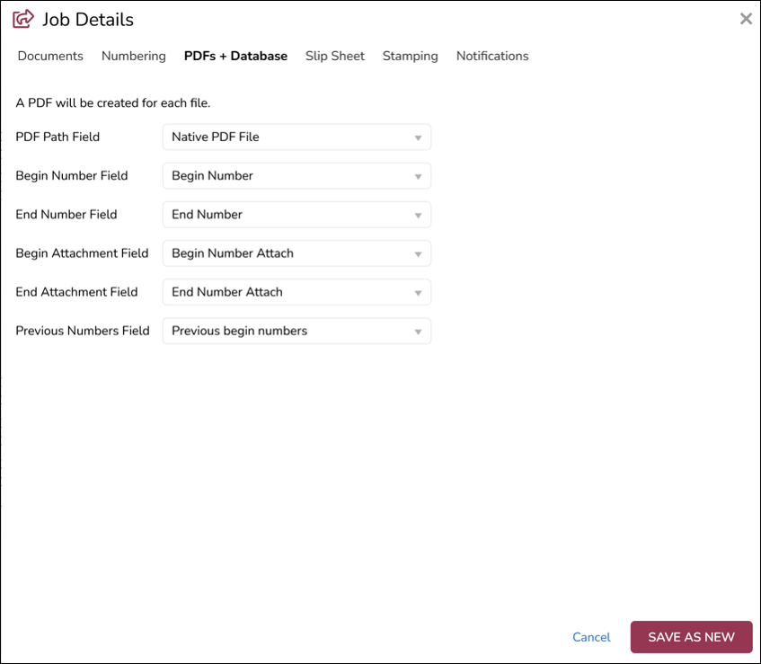 196 - 06 - Numbering Job - PDF and Database