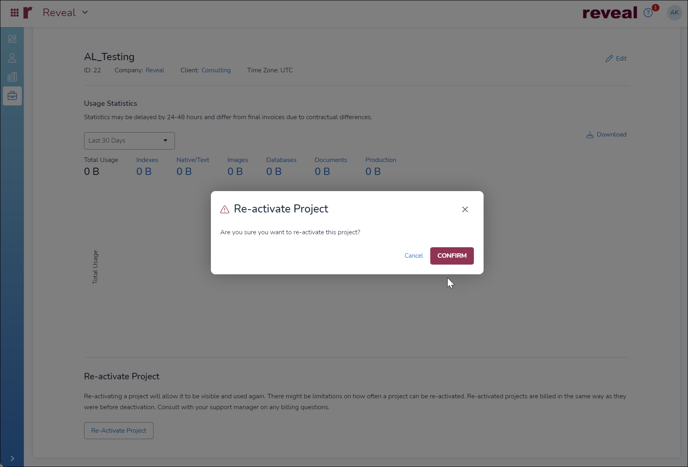 203 - 12 - Re-Activate Project