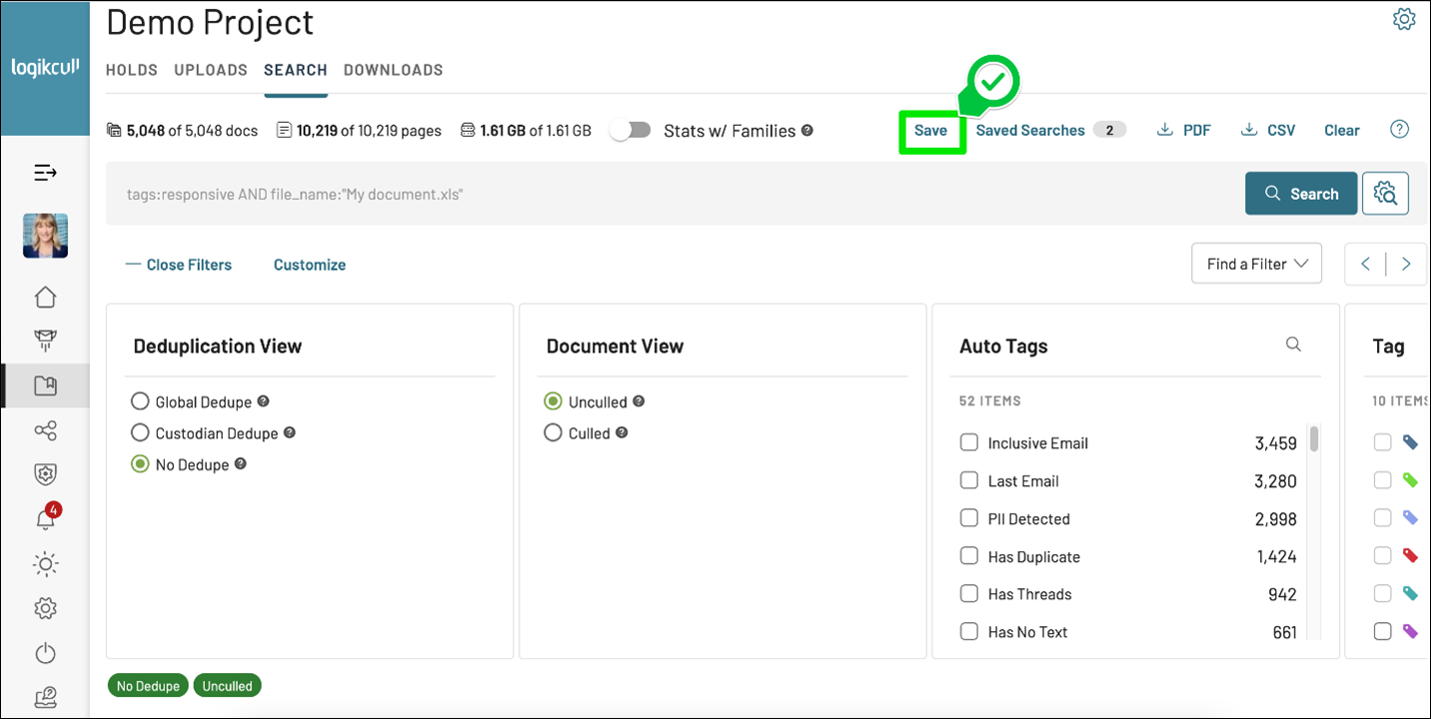 242 - 04 - Project Search No Dedupe Save