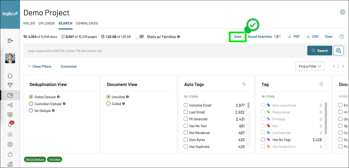 242 - 07 - Project Search Global Dedupe Save