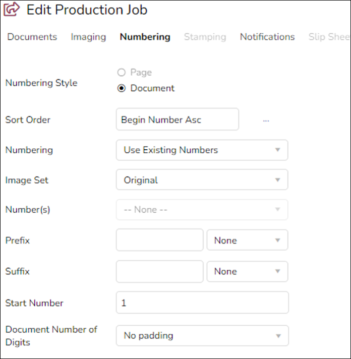 243 - 09 - Production Job - Numbering