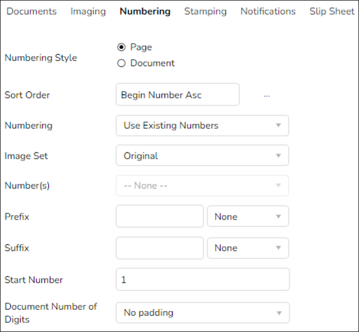 243 - 12 - Production Job - Image Numbering