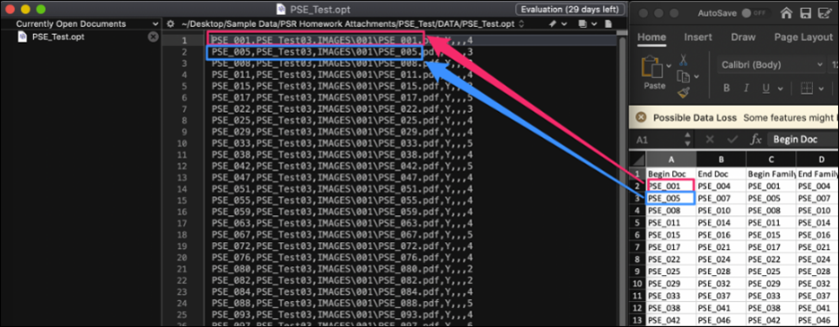 244 - 13 - Load File Structure alignment