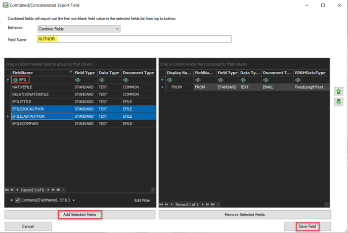 246 - 08 - Combined-Concatenated Export Field
