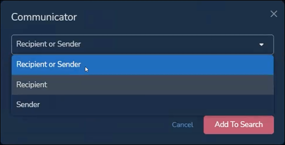 25 - 02c - Advanced Search - Communicator Recip-Sender