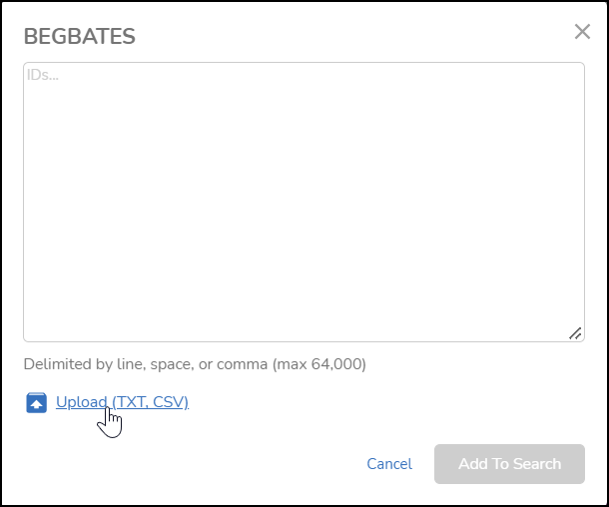 25 - 13 - IDs search entry and upload