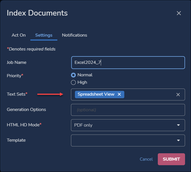 254 - 14 - Excel Index Settings