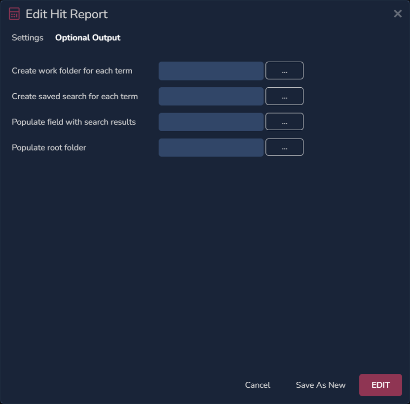 26 - 07 - Add Hit report - Optional Output-1