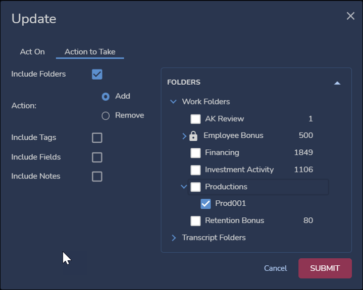 53 - 07 - Add Production subfolder result