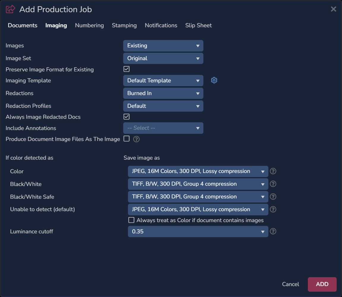 54 - 04 - Add Production Job - Images-Existing-1