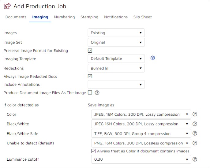 54 - 04 - Add Production Job - Images-Existing