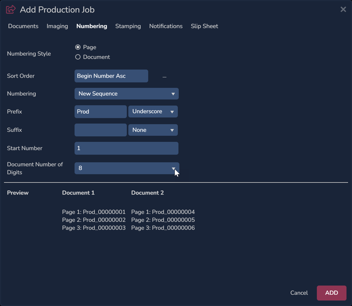 54 - 05 - Add Production Job - Numbering-2