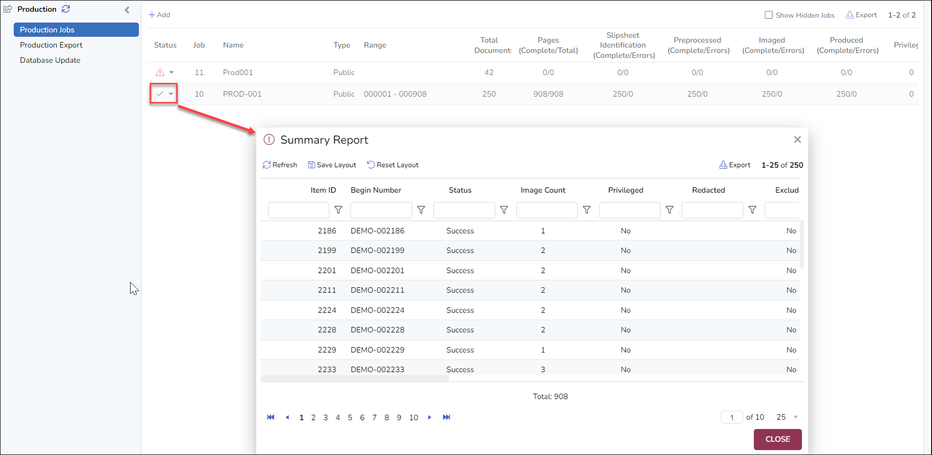 56 - 03 - Production Job Summary Report Modal