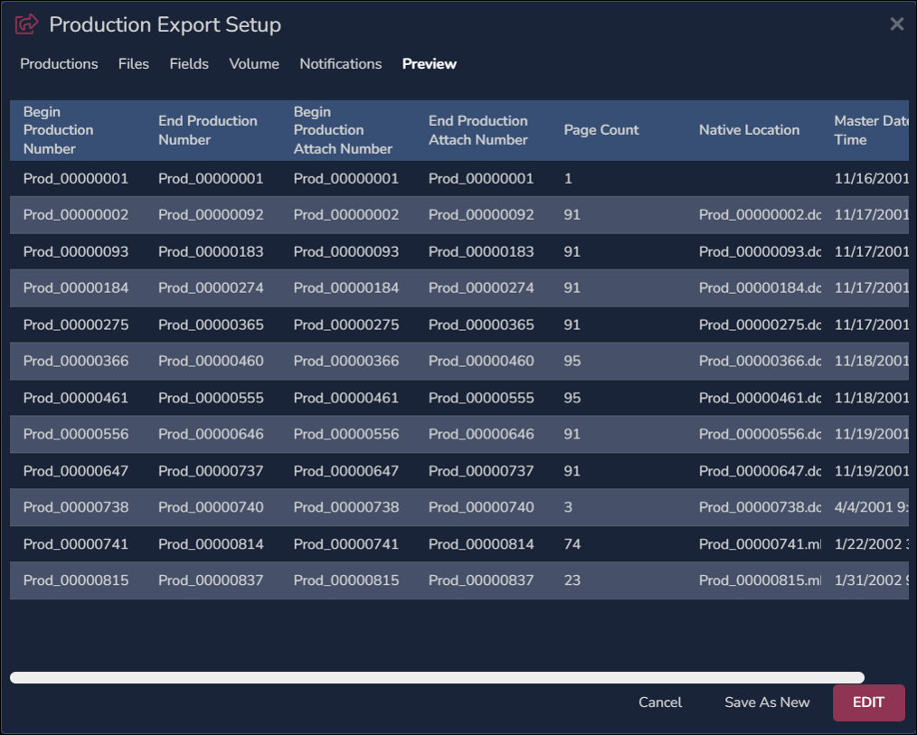 57 - 05a - Production export Preview