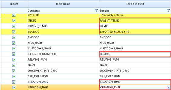 70 - 01 - Reveal Load File Mapping errors-1-1