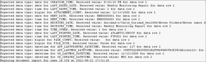 70 - 05a - Reveal Import Error log updated