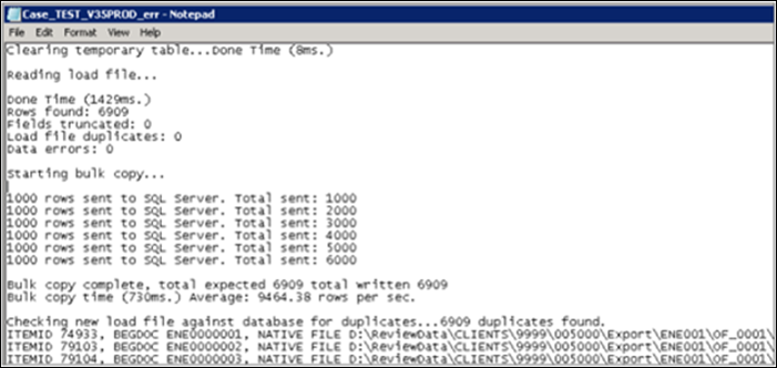 70 - 13 - Reveal Import duplicates error log