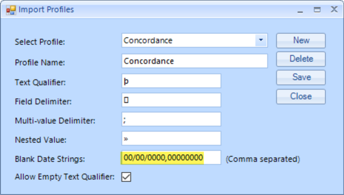 70 - 15 - Import_Blank Date Strings