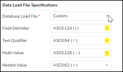 71 - 02 - Data load file spec for export