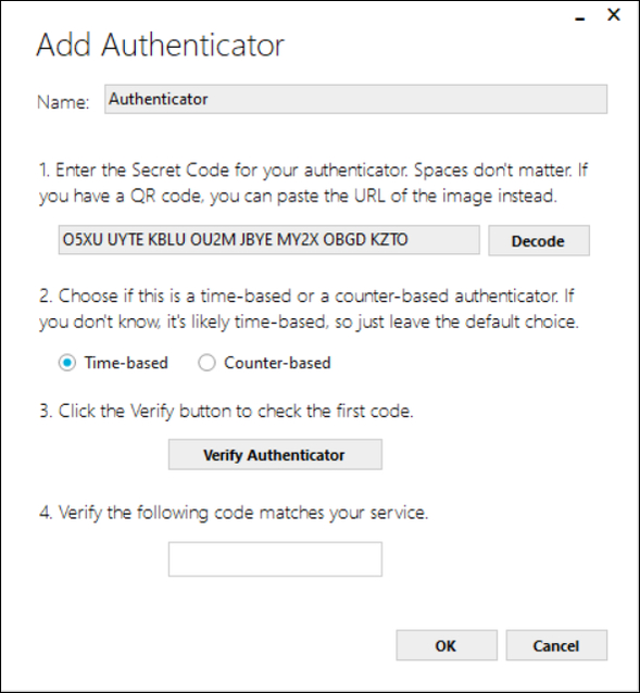 81 - 08 - WinAuth Add Authenticator