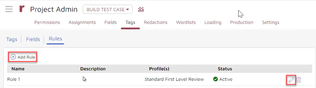 90 - 01 - Tag Rules tab