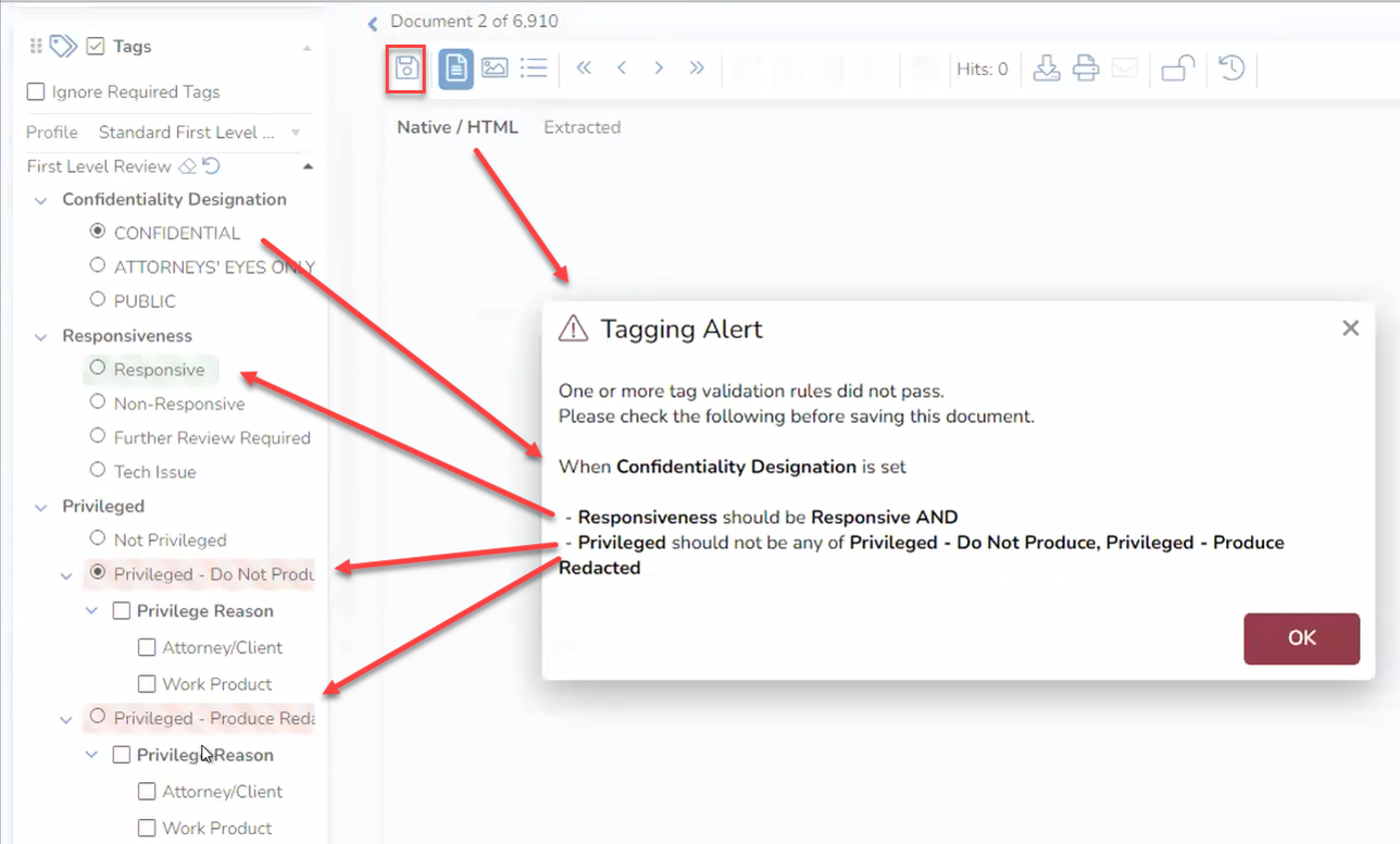 90 - 13 - Tagging Validation Review Example color result