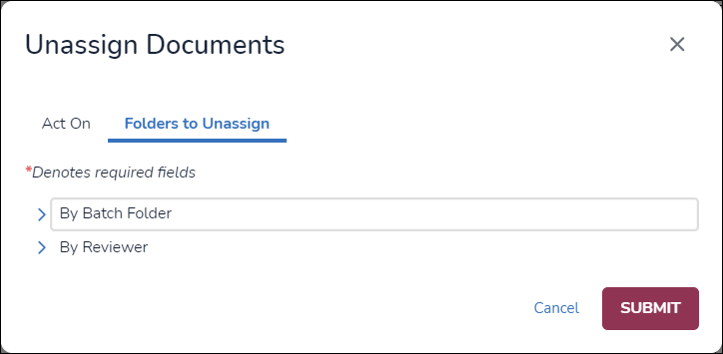 97 - 10b - Unassign Documents modal