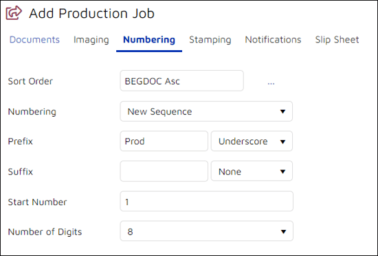 54 - 05 - Add Production Job - Numbering