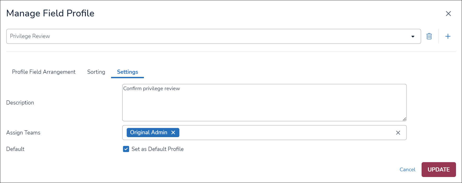 47-07-Manage Field Profile-Settings