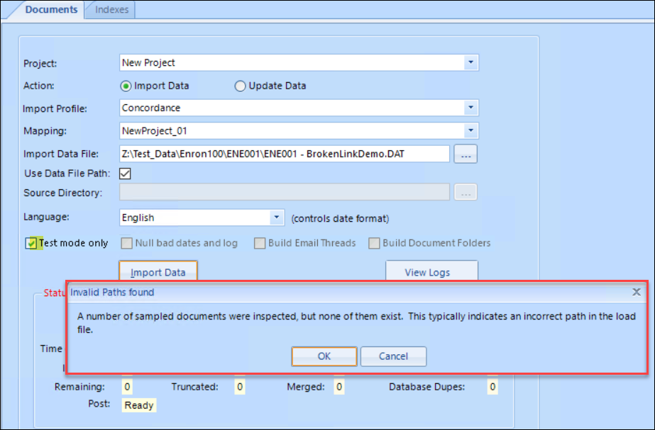 08 - 07 - Test Import - broken link