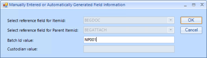 08 - 08 - Test Import - manual entry field